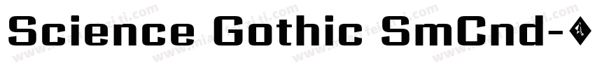 Science Gothic SmCnd字体转换